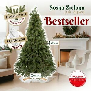 Ct0253 prémium zöld fenyő 210 cm kép