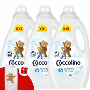 Coccolino Öblítőkoncentrátum Sensitive Pure 3x3000ml + Ajándék Co... kép