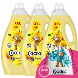 Coccolino Öblítőkoncentrátum Happy Yellow 3x3000ml + Ajándék Cocc... kép