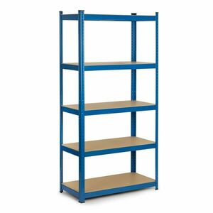 Humberg Fém ipari polcrendszer MDF lapokkal 180x90x30cm - 875kg t... kép