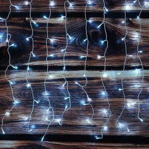 DL Combo sorolható kültéri karácsonyi fényfüggöny, hidegfehér, 21... kép