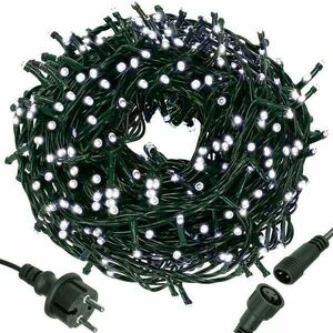Karácsonyi égősor - 400 LED, hideg fehér, 24 m, karácsonyi fények, IP44 kép