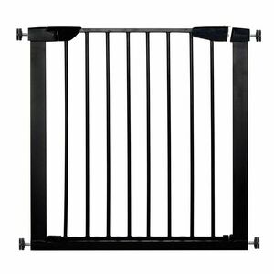 Springos védőkorlát, biztonsági kapu, állítható, fém műanyag szer... kép