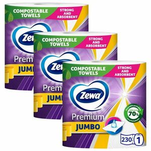 Zewa Premium Jumbo 3 rétegű Papírtörlő 3x1 tekercs kép