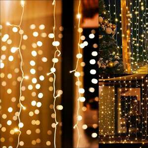 Springos Függöny LED Lámpa - 300 LED kép