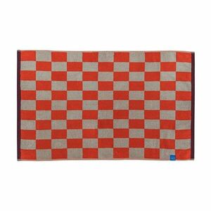 Narancssárga-bézs bio pamut fürdőszobai kilépő zuhanyfülkéhez 50x80 cm Retro – Mette Ditmer Denmark kép