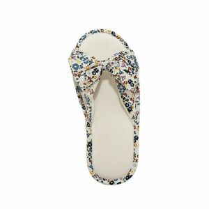 Papucs nyitott orrú, virágmintás papucs kép