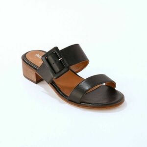 Bőr sarkú papucs kép