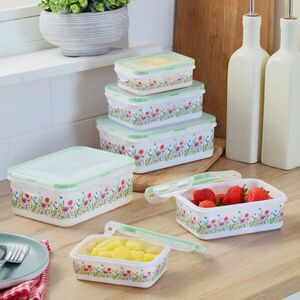 6 db frissen tartó ételtároló fedéllel kép