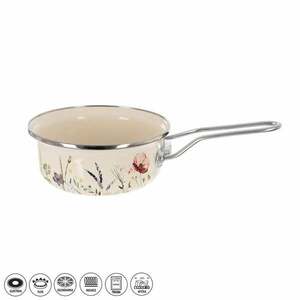 Pipacsmintás zománcozott nyeles lábas kép