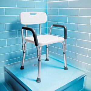 Zuhanyzószék karfákkal kép