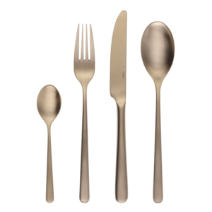 16 darabos evőeszköz-készlet – Salamanca PVD matt pezsgőszínben - 130875 kép