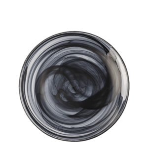 Lapostányér fekete 21 cm - Elements Glass - 321911 kép