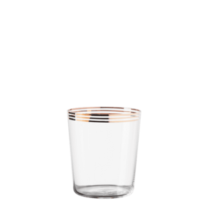 Tumbler poharak 3 arany színű sávval 440 ml készlet 6 db – 21st Century Glas - 322175 kép