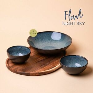 Flowl készlet - Gaya Atelier Night Sky tálak + Triangle Agát tálca - 452146 kép