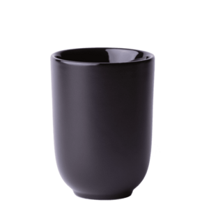 Fekete fületlen csésze 300 ml - Flow - 453120 kép