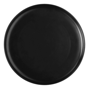 Lapos tányér Coupe fekete 25 cm - Flow - 491074 kép