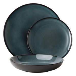 Tányérkészlet 12 db - Elements Night - 492510 kép