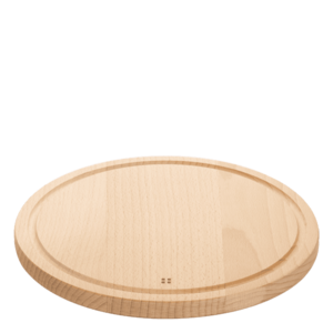 Kör fa vágódeszka mélyedéssel 28 cm - Basic - 593006 kép