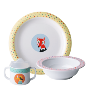 Gyermek melaminkészlet 3 db - Kids WORLD Animals - 593170 kép