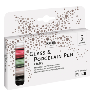 Krétafilctoll porcelánra és üvegre, 5 db-os készlet – KREUL - 593315 kép