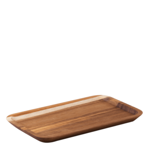 Téglalap alakú akácfa tálca, nagy 30 x 17, 5 cm - FLOW Wooden - 593704 kép