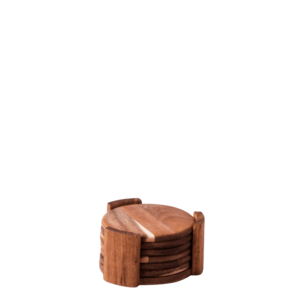 Alátét állvány, 7 db-os szett o 11, 8 cm - FLOW Wooden - 593717 kép