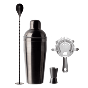 Fekete PVD bevonatos 4 darabos bárkészlet - Basic Bar - 593783 kép