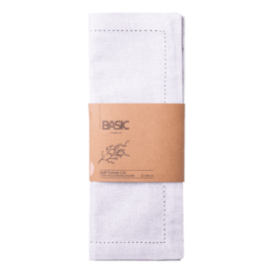 Szürke pamut asztali futó, 32 x 48 cm, 2 db - Basic Ambiente - 596405 kép