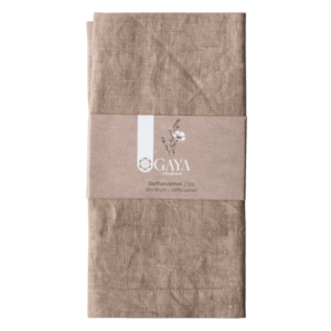 Bronz lenvászon terítők 50 x 50 cm 2 db - Gaya Ambiente - 596432 kép