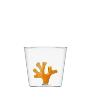 Pohár narancssárga korallal 350 ml - 983054 kép