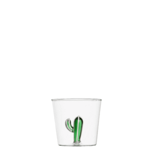Pohár zöld kaktusszal 350 ml - 983067 kép