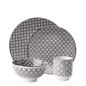 Porcelán készlet 24 db – Gaya Elements Wood - W0093 kép