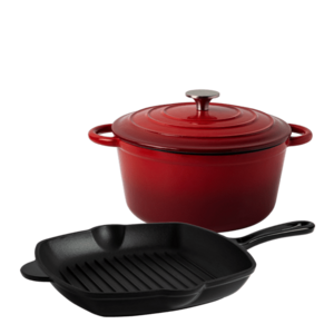 Lemezes bevonatú öntöttvas edénykészlet 2 db – Jupiter Lunasol - W0115 kép