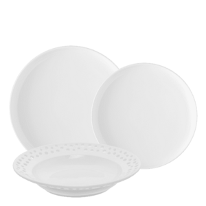 Porcelán készlet 18 db Gaya Atelier fehér - W0127 kép