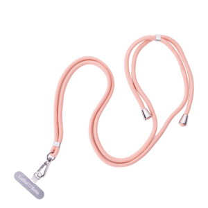 Crossbody mobiltelefon—zsinór Lusol: :Sola logóval, rózsaszín - 593332 kép