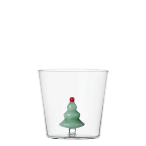 Pohár matt zöld fenyőfával 2 db – Ichendorf - 983127 kép