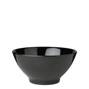 Fekete tál 20 cm - Elements Melamin (Flow) - 593171 kép