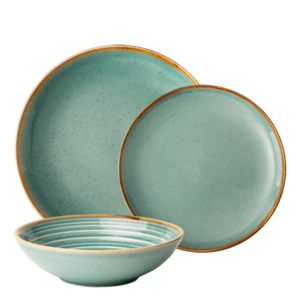 Porcelánkészlet 18 db - Gaya Sand türkizkék - W0144 kép