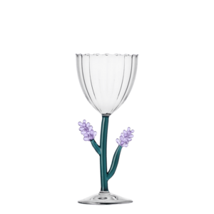 Levendulamotívumos talpas pohár – Ichendorf - 983142 kép