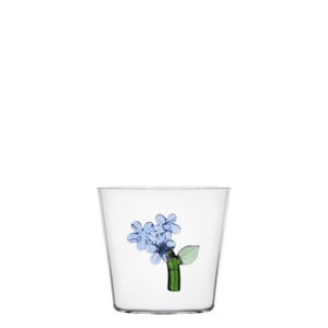 Világoskék virágmintás pohár – Ichendorf - 983143 kép