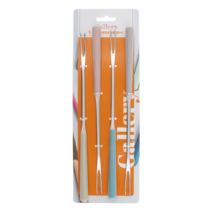 Húsvillás fondue készlet 4 db – Gallery pastel mix - 133958 kép