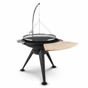 Blumfeldt Delion, akasztható forgó grill, tűzrakóhely, Ø 70 cm, hosszú állvány, rozsdamentes acél kép