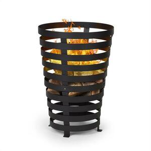 Blumfeldt Verus, tűzrakóhely, tűzrakó kosár, acél, stabilan álló, kemény, fekete kép