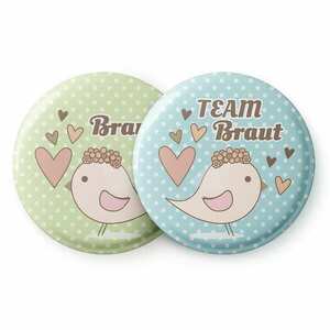 Spielehelden Vogel I jelvények leánybúcsú ajándék 20 kitűző 5, 6 cm extra nagy leánybúcsú ajándék kép