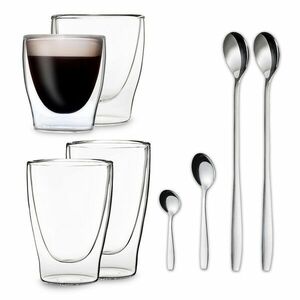 Feelino DUOS, duplafalú poharak, 80, 200 310, 400 ml, kanállal kép