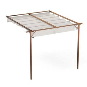 NA Blumfeldt Pantheon Wall Pergola, fali pergola, 3 x 3 m, porszórt acél, időjárásálló kép