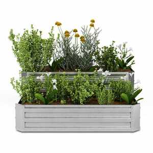 Blumfeldt High Grow magaságyás, 2 szint, időjárásálló, korrózióálló, robusztus, 405 L kép