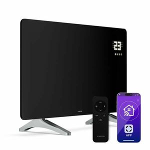 Klarstein Wonderglass infravörös panel | 480 W | 7 - 14 m² | Modern üveg design | 90 cm x 58 cm kép