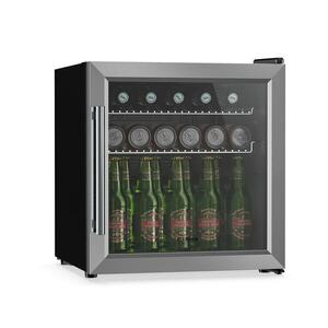 Klarstein Beersafe italhűtő üvegajtóval | 44 x 48 cm | LED-es belső világítás | Ezüst kép